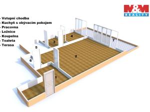 Pronájem bytu 2+kk, Hradec Králové, Kubelíkova, 72 m2