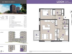 Pronájem bytu 3+kk, Praha - Prosek, Litoměřická, 80 m2