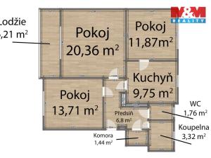 Prodej bytu 3+1, Nýřany, Mikoláše Alše, 76 m2