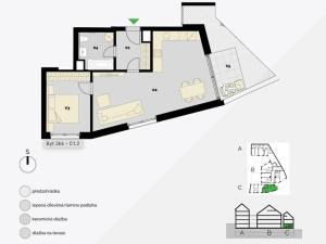 Prodej bytu 2+kk, Praha, Střížkovská, 59 m2