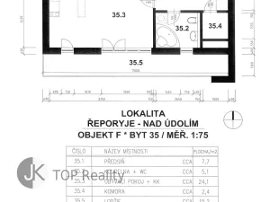 Pronájem bytu 1+kk, Praha - Stodůlky, Na Výrovně, 55 m2