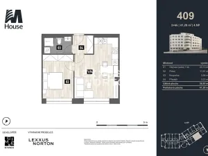 Prodej bytu 2+kk, Praha - Vršovice, Murmanská, 41 m2