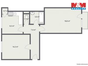 Prodej bytu 2+1, Sokolov, Svatopluka Čecha, 55 m2