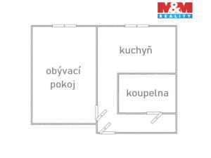 Pronájem bytu 1+1, Vlašim, Zámecká, 36 m2
