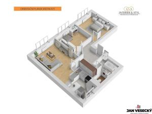 Pronájem bytu 3+kk, Praha - Čakovice, U Párníků, 74 m2