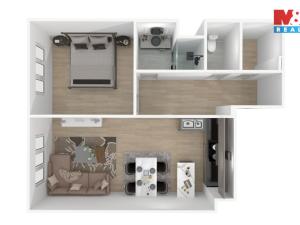 Pronájem bytu 2+kk, Plzeň - Východní Předměstí, Slovanská, 55 m2