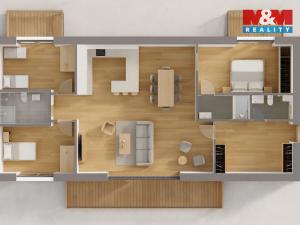 Prodej bytu 4+kk, Praha - Holyně, náměstí Pod lípou, 121 m2