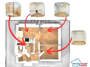 Pronájem bytu 2+kk, Benešov, Jana Švermy, 41 m2