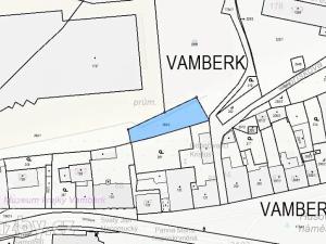 Dražba pozemku, Vamberk, 516 m2