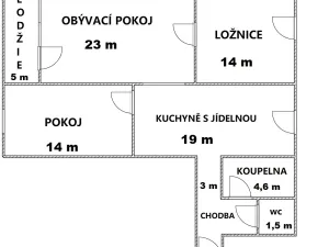 Prodej bytu 3+1, Luhačovice, Družstevní, 80 m2