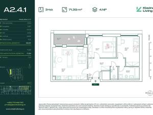 Prodej bytu 3+kk, Kladno, Pražská, 67 m2