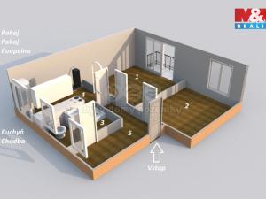 Pronájem bytu 2+1, Dobruška, Čsl. armády, 57 m2