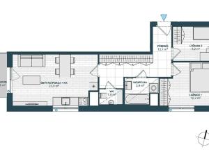 Prodej bytu 3+kk, Praha - Horní Měcholupy, Milánská, 68 m2