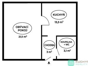 Prodej bytu 1+1, Litvínov, Čapkova, 36 m2