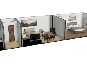 Prodej rodinného domu, Lhenice, 61 m2