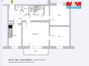 Pronájem bytu 3+1, Brno - Starý Lískovec, Vltavská, 70 m2