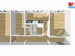 Pronájem bytu 3+kk, Milevsko, Čs. armády, 51 m2