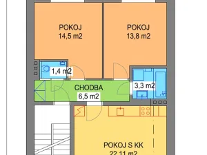 Pronájem bytu 3+kk, Brno, Churého, 61 m2
