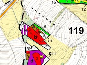 Dražba lesa, Olešná, 2554 m2