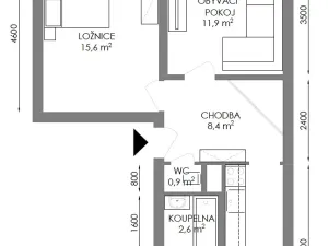 Prodej bytu 2+1, Třebíč, Fr. Hrubína, 54 m2