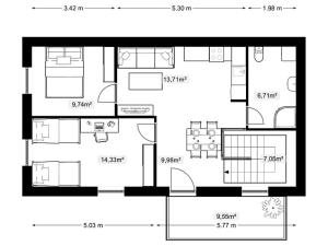 Prodej atypického bytu, Doksy, Pod Borným, 73 m2