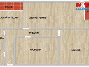 Pronájem bytu 2+kk, Plzeň - Bolevec, Plaská, 64 m2