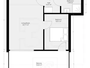 Pronájem bytu 2+kk, Kladno, Ke křížku, 54 m2