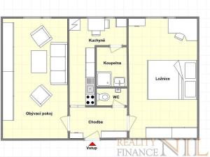 Pronájem bytu 2+1, Plzeň, Sokolovská, 58 m2