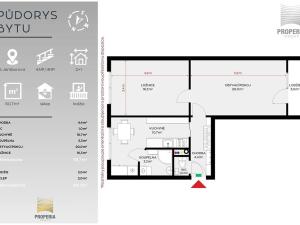 Pronájem bytu 2+1, Tišnov, Jamborova, 56 m2