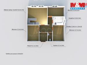 Pronájem rodinného domu, Kyšice, Jižní, 100 m2