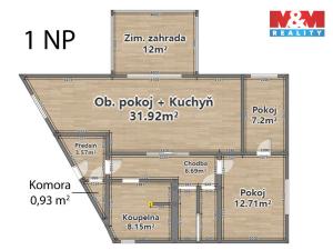 Prodej rodinného domu, Plzeň - Červený Hrádek, Červenohrádecká, 141 m2