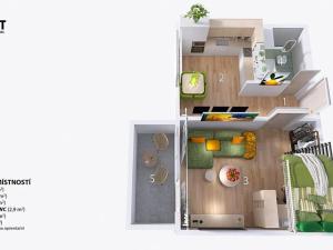 Prodej bytu 1+1, Brno, Valouškova, 33 m2