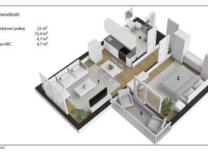 Prodej bytu 2+kk, Hradec Králové, třída Edvarda Beneše, 47 m2