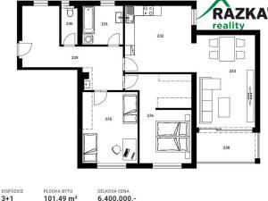 Prodej bytu 3+1, Klatovy, 101 m2