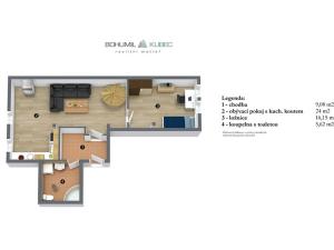 Prodej bytu 3+kk, Tábor, Budějovická, 80 m2