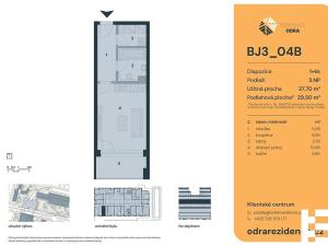 Prodej bytu 1+kk, Praha - Bohnice, Lodžská, 28 m2