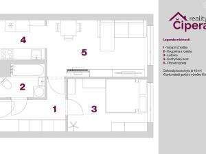 Prodej bytu 2+kk, Praha - Újezd nad Lesy, Malotická, 43 m2