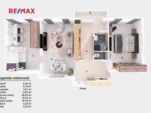 Prodej bytu 3+1, Jindřichův Hradec, sídliště U Nádraží, 77 m2