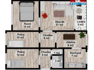 Prodej bytu 5+1, Liberec - Liberec XXIII-Doubí, Vackova, 90 m2