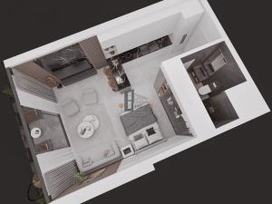 Prodej bytu 1+kk, Trikomo, Kypr, 47 m2