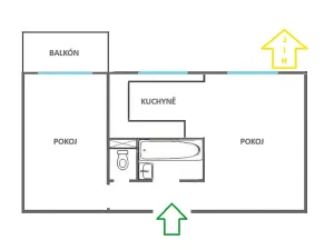 Prodej bytu 2+kk, Vítkov, Budišovská, 50 m2