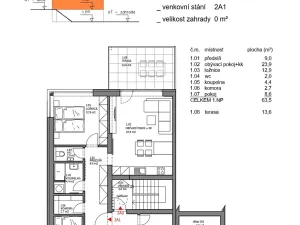 Prodej bytu 3+kk, Písek, Dolní, 63 m2