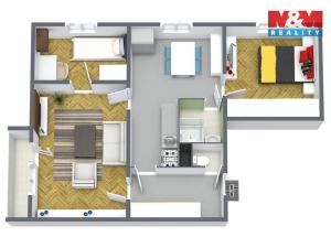 Prodej bytu 3+1, Nová Role, Chodovská, 58 m2