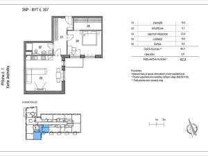 Prodej bytu 2+kk, Brno, Na pískové cestě, 62 m2