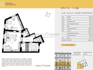 Prodej bytu 3+kk, Praha - Vinohrady, Pod Karlovem, 106 m2