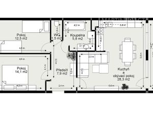 Prodej bytu 3+kk, Praha - Střížkov, Vysočanská, 71 m2