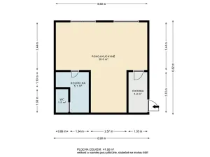 Pronájem bytu 1+kk, Praha - Vinohrady, Uruguayská, 38 m2