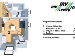 Prodej bytu 1+kk, Praha - Hrdlořezy, V třešňovce, 35 m2