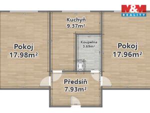 Pronájem bytu 2+1, Klatovy - Klatovy II, Plzeňská, 56 m2