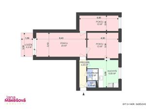 Prodej bytu 3+1, Moravské Budějovice, Janáčkova, 67 m2